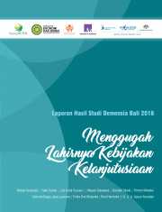 Laporan Hasil Studi Demensia di Bali 2018